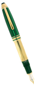 CIRCA 2000 MONTBLANC 146 CZAR NIKOLAI LEGRAND SOLITAIRE STERLING VERMEIL FOUNTAIN PEN NEAR MINT BOXED OFFERED BY ANTIQUE DIGGER