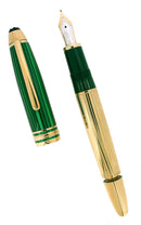 CIRCA 2000 MONTBLANC 146 CZAR NIKOLAI LEGRAND SOLITAIRE STERLING VERMEIL FOUNTAIN PEN NEAR MINT BOXED OFFERED BY ANTIQUE DIGGER