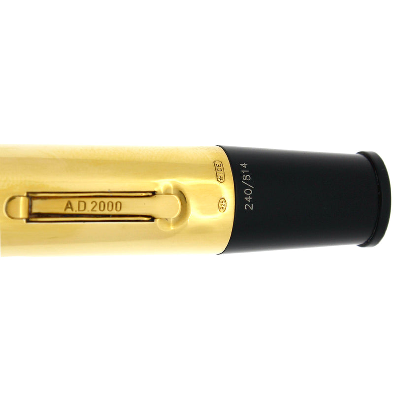 2000 DELTA ADOLFE SAX STERLING VERMEIL SPECIAL LIMITED EDITION FOUNTAIN PEN OFFERED BY ANTIQUE DIGGER