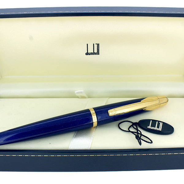 90s ALFRED DUNHILL スイングトップ　ピュアリネン　イタリア製 2000DunhillAD2000MetalicBlueFo