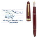 CIRCA 2000 MONTBLANC N°146 LEGRAND BORDEAUX 14K MED NIB FOUNTAIN PEN SERVICED OFFERED BY ANTIQUE DIGGER