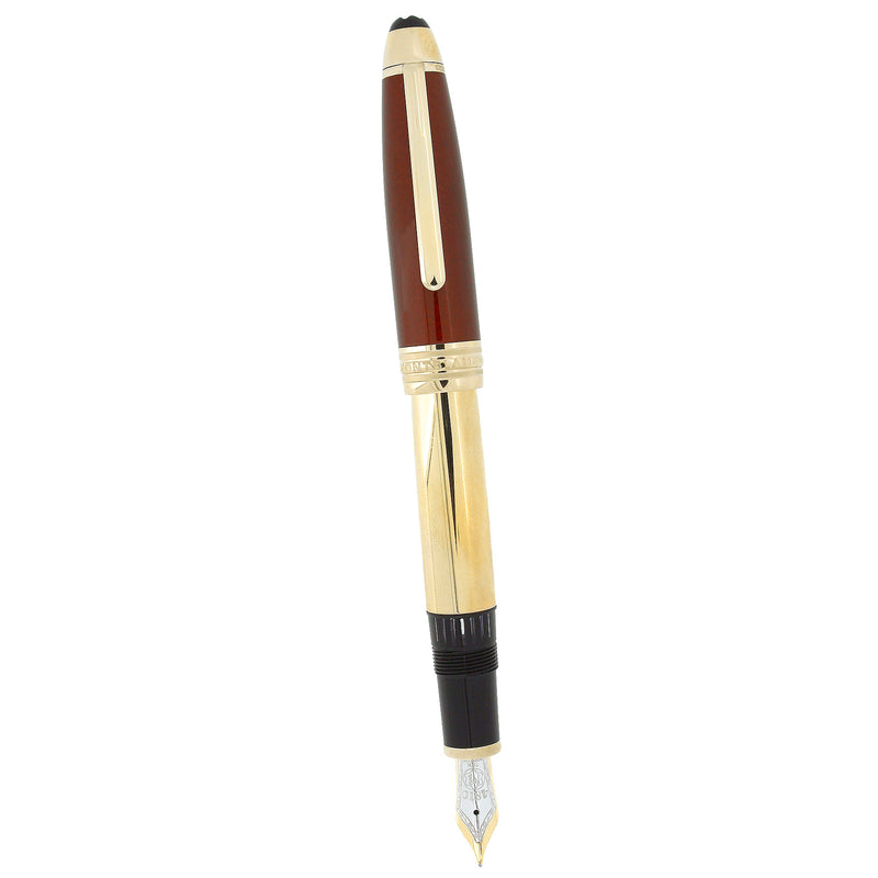 CIRCA 2000 MONTBLANC CITRINE 146 LEGRAND SOLITAIRE GOLD PLATED FOUNTAIN PEN OFFERED BY ANTIQUE DIGGER