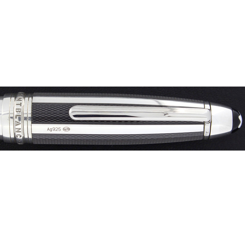 CIRCA 2000 MONTBLANC 146 SOLITAIRE SILVER FIBRE LEGRAND FOUNTAIN PEN MINT OFFERED BY ANTIQUE DIGGER