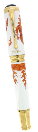 2000 MONTBLANC 888 YEAR OF THE GOLDEN DRAGON LIMITED EDITION FOUNTAIN PEN NEVER INKED OFFERED BY ANTIQUE DIGGER