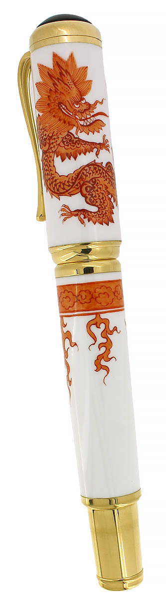 2000 MONTBLANC 888 YEAR OF THE GOLDEN DRAGON LIMITED EDITION FOUNTAIN PEN NEVER INKED OFFERED BY ANTIQUE DIGGER