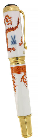 2000 MONTBLANC 888 YEAR OF THE GOLDEN DRAGON LIMITED EDITION FOUNTAIN PEN NEVER INKED OFFERED BY ANTIQUE DIGGER