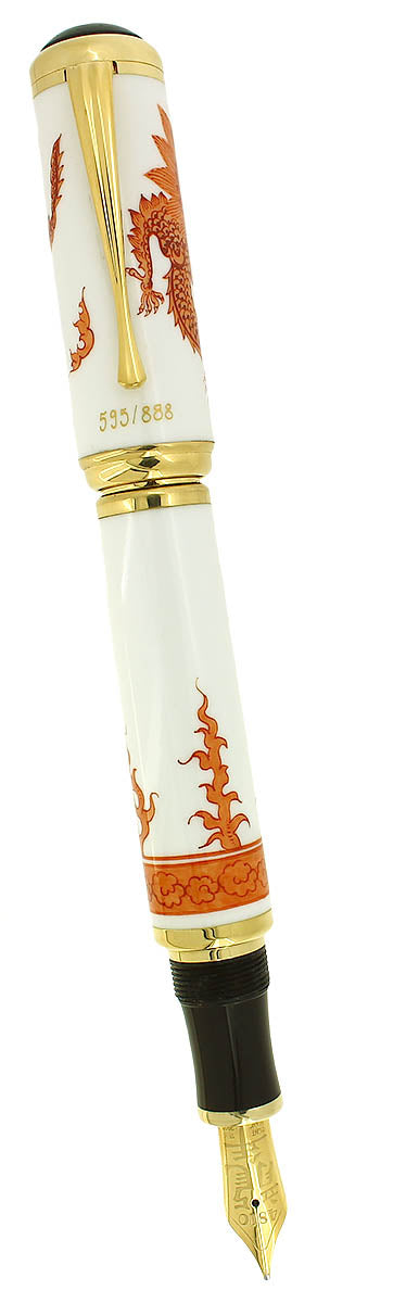 2000 MONTBLANC 888 YEAR OF THE GOLDEN DRAGON LIMITED EDITION FOUNTAIN