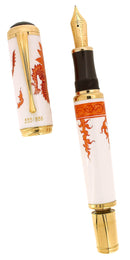 2000 MONTBLANC 888 YEAR OF THE GOLDEN DRAGON LIMITED EDITION FOUNTAIN PEN NEVER INKED OFFERED BY ANTIQUE DIGGER