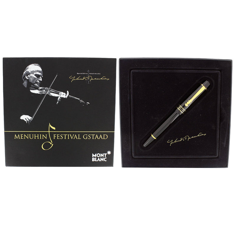 2000 MONTBLANC YEHUDI MENUHIN SPECIAL EDITION FOUNTAIN PEN NEVER INKED OFFERED BY ANTIQUE DIGGER