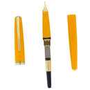 2000 MONTBLANC GENERATION YELLOW & GOLD FOUNTAIN PEN BROAD NIB NEVER INKED OFFERED BY ANTIQUE DIGGER