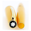 2000 MONTBLANC GENERATION YELLOW & GOLD FOUNTAIN PEN BROAD NIB NEVER INKED OFFERED BY ANTIQUE DIGGER