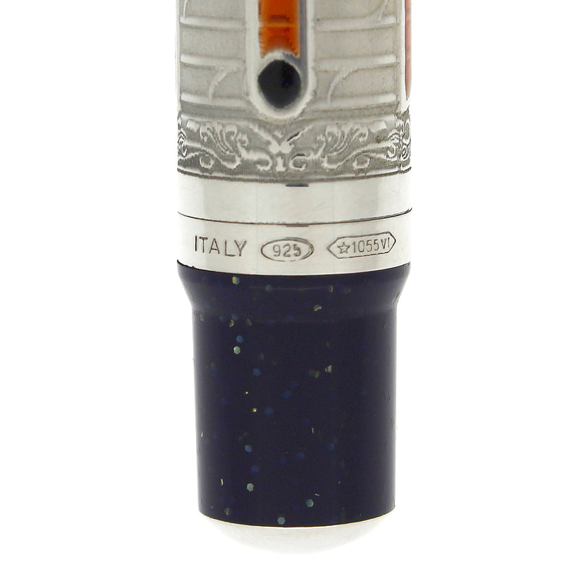 2000 MONTEGRAPPA 88TH ANNIVERSARY STERLING SILVER LIMITED EDITION 124/888 FOUNTAIN PEN NEVER INKED OFFERED BY ANTIQUE DIGGER