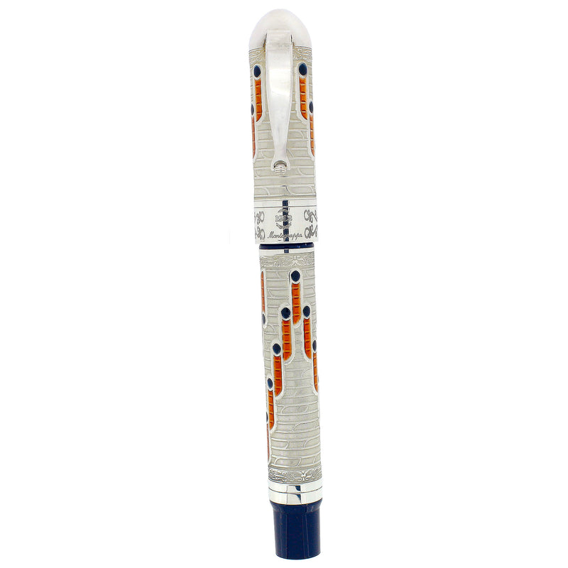 2000 MONTEGRAPPA 88TH ANNIVERSARY STERLING SILVER LIMITED EDITION 124/888 FOUNTAIN PEN NEVER INKED OFFERED BY ANTIQUE DIGGER