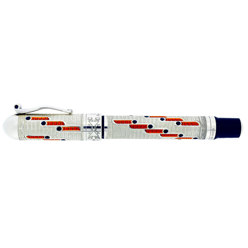 2000 MONTEGRAPPA 88TH ANNIVERSARY STERLING SILVER LIMITED EDITION 124/888 FOUNTAIN PEN NEVER INKED OFFERED BY ANTIQUE DIGGER