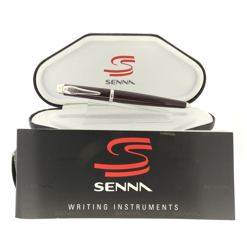 筆記具 Montegrappa Ayrton Senna Carbon Fibre BP 2000 MONTEGRAPPA AYRTON SENNA RACING RED CARBON FIBRE & STERLING FOUNT