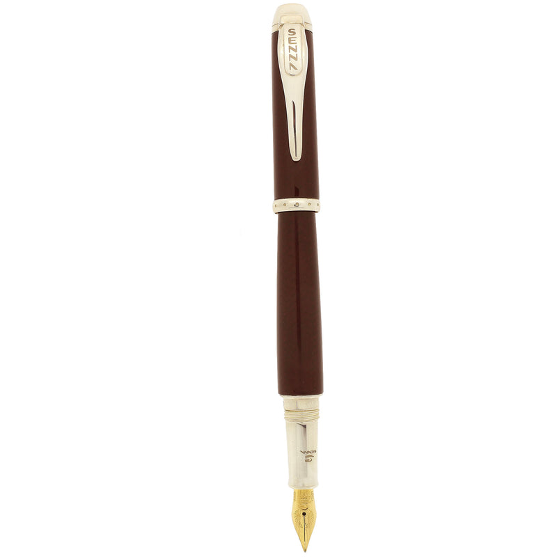 2000 MONTEGRAPPA AYRTON SENNA RACING RED CARBON FIBRE & STERLING FOUNT