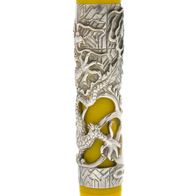 2000 MONTEGRAPPA ORIENTAL ZODIAC MILLENNIUM DRAGON STERLING LIMITED EDITION FOUNTAIN PEN MINT OFFERED BY ANTIQUE DIGGER