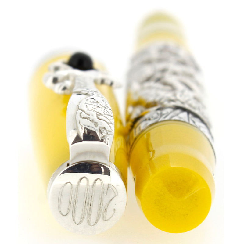 2000 MONTEGRAPPA ORIENTAL ZODIAC MILLENNIUM DRAGON STERLING LIMITED EDITION FOUNTAIN PEN MINT OFFERED BY ANTIQUE DIGGER