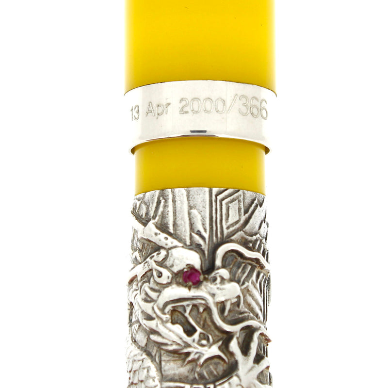 2000 MONTEGRAPPA ORIENTAL ZODIAC MILLENNIUM DRAGON STERLING LIMITED EDITION FOUNTAIN PEN MINT OFFERED BY ANTIQUE DIGGER