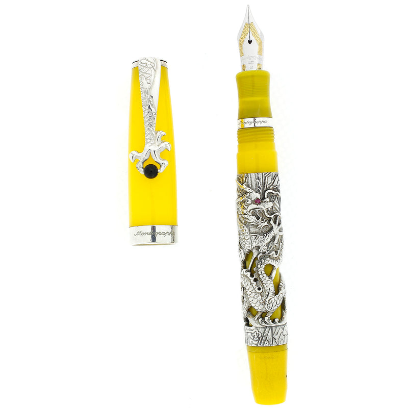 2000 MONTEGRAPPA ORIENTAL ZODIAC MILLENNIUM DRAGON STERLING LIMITED EDITION FOUNTAIN PEN MINT OFFERED BY ANTIQUE DIGGER