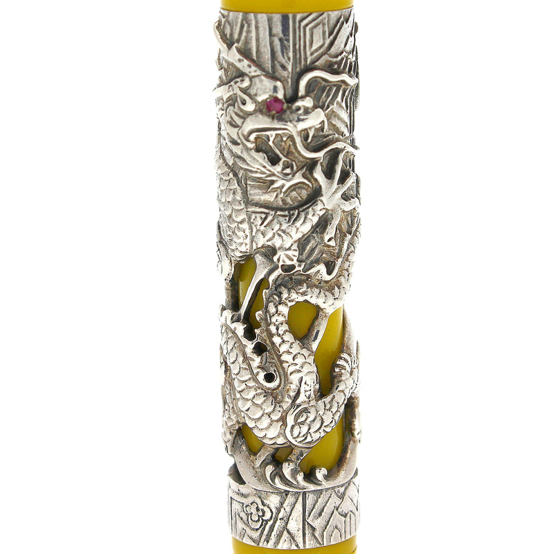 2000 MONTEGRAPPA ORIENTAL ZODIAC MILLENNIUM DRAGON STERLING LIMITED EDITION FOUNTAIN PEN MINT OFFERED BY ANTIQUE DIGGER