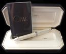 C2000 OMAS 360 ICEBERG / WHITE HT TRIM PISTON FILLER FINE 18K NIB FOUNTAIN PEN OFFERED BY ANTIQUE DIGGER