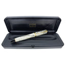 2000 PARKER DUOFOLD CENTENNIAL BLACK & PEARL 18K BROAD NIB FOUNTAIN PEN OFFERED BY ANTIQUE DIGGER