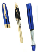 CIRCA 2003 SHEAFFER LEGACY 2 COBALT BLUE SPECIAL EDITION JIM GASTON FOUNTAIN PEN ONLY 100 MADE OFFERED BY ANTIQUE DIGGER
