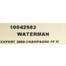 NEVER INKED 2000 WATERMAN EXPERT II CHAMPAGNE & GOLD TRIM MEDIUM NIB FOUNTAIN PEN OFFERED BY ANTIQUE DIGGER
