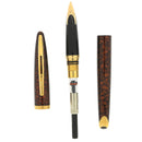 1990S WATERMAN CARENE MARINE AMBER 18K MED NIB FOUNTAIN PEN NEVER INKED OFFERED BY ANTIQUE DIGGER
