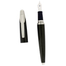 2001 ALFRED DUNHILL AD2000 CARBON FIBRE 18K MED NIB FOUNTAIN PEN NEVER INKED OFFERED BY ANTIQUE DIGGER