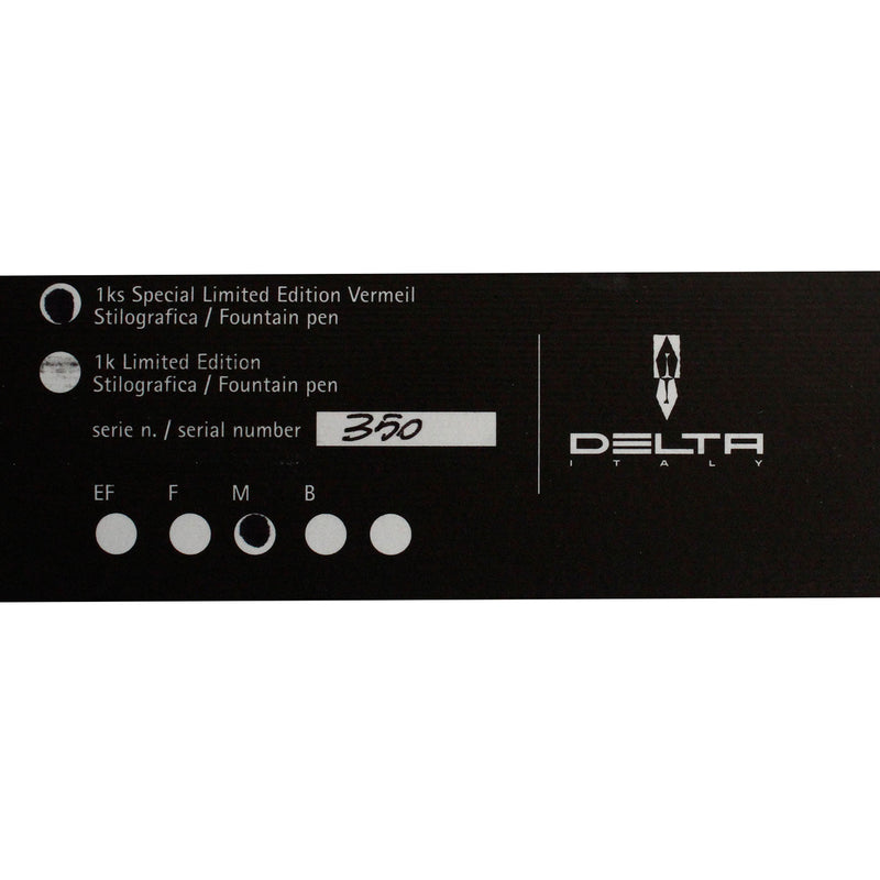 2011 DELTA CORONA DE ARAGON SPECIAL LIMITED EDITION 350/864 FOUNTAIN PEN NEVER INKED OFFERED BY ANTIQUE DIGGER