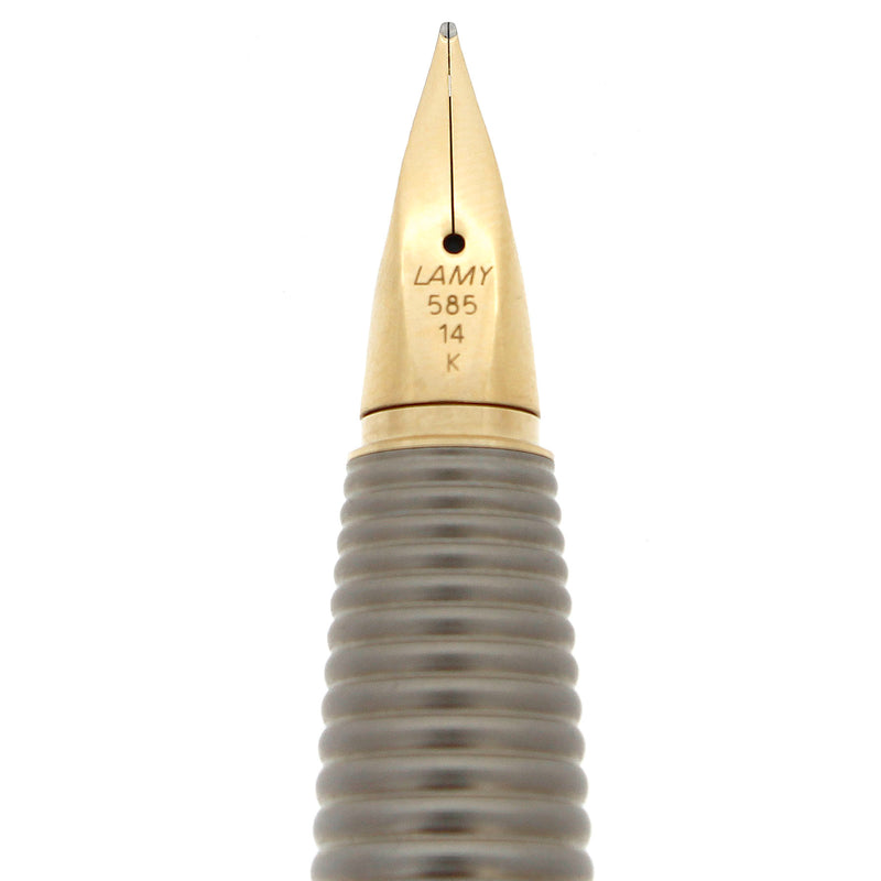 2001 LAMY PERSONA TITANIUM FINISH 14K NIB FOUNTAIN PEN NEVER INKED OFFERED BY ANTIQUE DIGGER