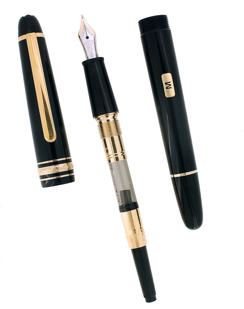 2001 MONTBLANC MEISTERSTUCK N°145 GOLD TRIM CLASSIQUE MEDIUM NIB FOUNT