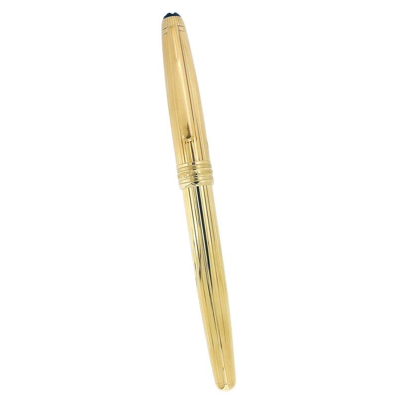 C2001 MONTBLANC 144 CLASSIQUE SOLITAIRE STERLING VERMEIL LINED PATTERN ROLLERBALL OFFERED BY ANTIQUE DIGGER