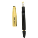 2001 MONTBLANC 146 LE GRAND DOUE BLACK W/GOLD PLATED CAP FOUNTAIN PEN NEVER INKED OFFERED BY ANTIQUE DIGGER