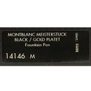 2001 MONTBLANC 146 LE GRAND DOUE BLACK W/GOLD PLATED CAP FOUNTAIN PEN NEVER INKED OFFERED BY ANTIQUE DIGGER