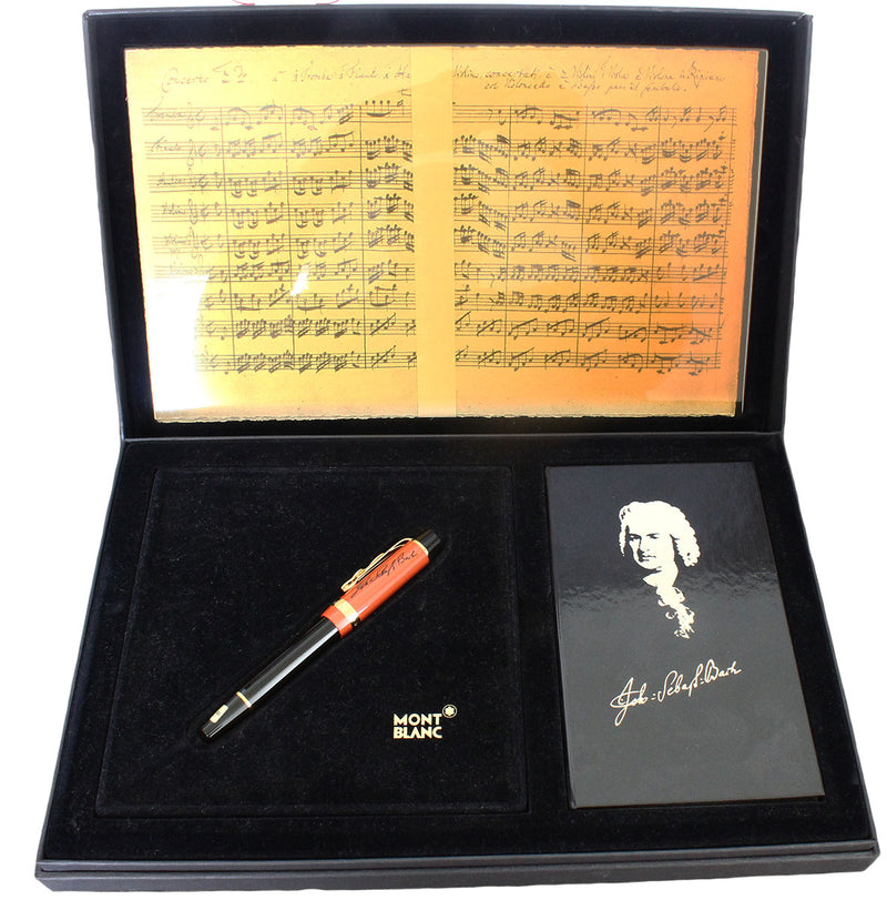 NEW IN BOX 2001 MONTBLANC JOHANN SEBASTIAN BACH LIMITED EDITION FOUNTAIN PEN NEVER INKED OFFERED BY ANTIQUE DIGGER