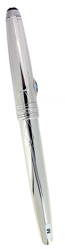 NEVER INKED MONTBLANC SOLITAIRE JUNGLE EYES BLUE TOPAZ FOUNTAIN PEN STICKERED & BOXED OFFERED BY ANTIQUE DIGGER