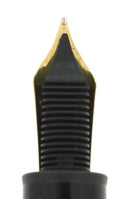 C2001 MONTBLANC 146 LEGRAND SOLITAIRE STERLING VERMEIL PINSTRIPE PATTERN 18K M NIB FOUNTAIN PEN OFFERED BY ANTIQUE DIGGER