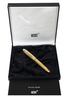 C2001 MONTBLANC 146 LEGRAND SOLITAIRE STERLING VERMEIL PINSTRIPE PATTERN 18K M NIB FOUNTAIN PEN OFFERED BY ANTIQUE DIGGER