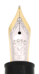 C2001 MONTBLANC 146 LEGRAND SOLITAIRE STERLING VERMEIL LINED PATTERN 18K M NIB FOUNTAIN PEN NEVER INKED STICKERED OFFERED BY ANTIQUE DIGGER