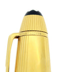 C2001 MONTBLANC 146 LEGRAND SOLITAIRE STERLING VERMEIL LINED PATTERN 18K M NIB FOUNTAIN PEN NEVER INKED STICKERED OFFERED BY ANTIQUE DIGGER