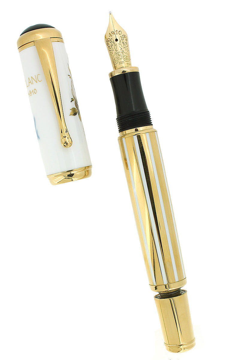 NEVER INKED 2001 MONTBLANC MARQUISE DE POMPADOUR PATRON OF THE ARTS LIMITED EDITION 4810 FOUNTAIN PEN OFFERED BY ANTIQUE DIGGER
