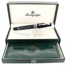 2001 MONTEGRAPPA EXTRA 1930 MIDNIGHT BLUE & STERLING FOUNTAIN PEN NEVER INKED OFFERED BY ANTIQUE DIGGER