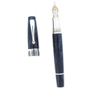 2001 MONTEGRAPPA EXTRA 1930 MIDNIGHT BLUE & STERLING FOUNTAIN PEN NEVER INKED OFFERED BY ANTIQUE DIGGER