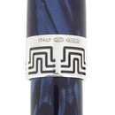 2001 MONTEGRAPPA EXTRA 1930 MIDNIGHT BLUE & STERLING FOUNTAIN PEN NEVER INKED OFFERED BY ANTIQUE DIGGER