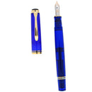 SCARCE 2001 PELIKAN M600 MADE FOR SONY MALAYSIA TRANSPARENT BLUE SPECIAL EDITION FOUNTAIN PEN NEVER INKED OFFERED BY ANTIQUE DIGGER