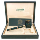 1995 AURORA DANTE ALIGHIERI GREEN LIMITED EDITION 25/1919 FOUNTAIN PEN NEVER INKED OFFERED BY ANTIQUE DIGGER