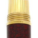 2002 CARTIER DANDY BURGUNDY MARBLED LACQUER & 18K GOLD PLATE CAP FOUNTAIN PEN OFFERED BY ANTIQUE DIGGER